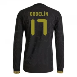 Mexico Fodboldtrøjer Orbelin #17 2025 Black Gold Cup Tredjetrøje Mænd Lange Ærmer
