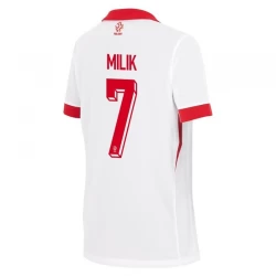 Milik #7 Polen Fodboldtrøjer EM 2024 Hjemmebanetrøje Mænd
