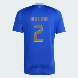 Molina #2 Argentina Fodboldtrøjer Copa America 2024 Udebanetrøje Mænd