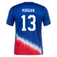 Morgan #13 USA Fodboldtrøjer Copa America 2024 Udebanetrøje Mænd