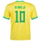 Neymar Jr #10 Brasilien Fodboldtrøjer VM 2022 Hjemmebanetrøje Mænd