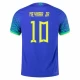 Neymar Jr #10 Brasilien Fodboldtrøjer VM 2022 Udebanetrøje Mænd
