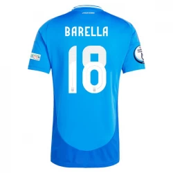 Nicolo Barella #18 Italien Fodboldtrøjer EM 2024 Hjemmebanetrøje Mænd