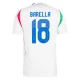 Nicolo Barella #18 Italien Fodboldtrøjer EM 2024 Udebanetrøje Mænd