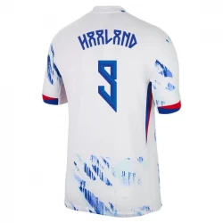 Norge Fodboldtrøjer 2024 Erling Haaland #9 Udebanetrøje Mænd