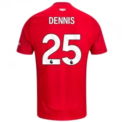 Nottingham Forest FC Dennis #25 Fodboldtrøjer 2024-25 Hjemmebanetrøje Mænd