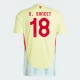 O. Sancet #18 Spanien Fodboldtrøjer EM 2024 Udebanetrøje Mænd