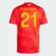 Oyarzabal #21 Spanien Fodboldtrøjer EM 2024 Hjemmebanetrøje Mænd