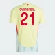 Oyarzabal #21 Spanien Fodboldtrøjer EM 2024 Udebanetrøje Mænd