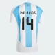 Palacios #14 Argentina Fodboldtrøjer Copa America 2024 Hjemmebanetrøje Mænd