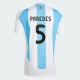 Paredes #5 Argentina Fodboldtrøjer Copa America 2024 Hjemmebanetrøje Mænd