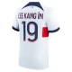 Paris Saint-Germain PSG Fodboldtrøjer 2023-24 Lee Kang In #19 Udebanetrøje Mænd
