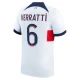 Paris Saint-Germain PSG Fodboldtrøjer 2023-24 Marco Verratti #6 Udebanetrøje Mænd