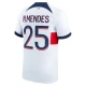 Paris Saint-Germain PSG Fodboldtrøjer 2023-24 N.Mendes #25 Udebanetrøje Mænd