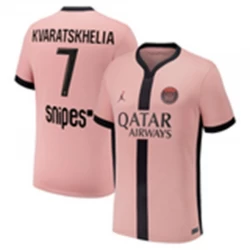 Paris Saint-Germain PSG Fodboldtrøjer Khvicha Kvaratskhelia #7 2024-25 Tredjetrøje Mænd