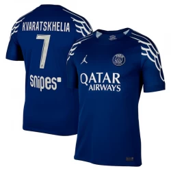 Paris Saint-Germain PSG Fodboldtrøjer Khvicha Kvaratskhelia #7 2025-26 Fourthtrøje Mænd