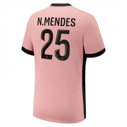 Paris Saint-Germain PSG Fodboldtrøjer N.Mendes #25 2024-25 Tredjetrøje Mænd