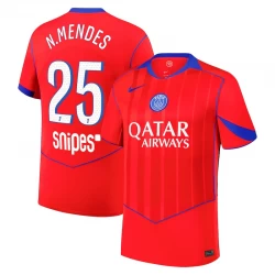 Paris Saint-Germain PSG Fodboldtrøjer N. Mendes #25 2025-26 Tredjetrøje Mænd