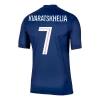 Paris Saint-Germain PSG Khvicha Kvaratskhelia #7 Fodboldtrøjer 2025-26 Hjemmebanetrøje Mænd