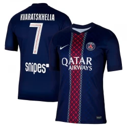 Paris Saint-Germain PSG Khvicha Kvaratskhelia #7 Fodboldtrøjer 2025-26 Hjemmebanetrøje Mænd