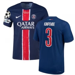 Paris Saint-Germain PSG Kimpembe #3 Fodboldtrøjer 2024-25 UCL Final Hjemmebanetrøje Mænd