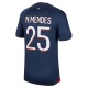 Paris Saint-Germain PSG N.Mendes #25 Fodboldtrøjer 2023-24 Hjemmebanetrøje Mænd