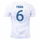 Paul Pogba #6 Frankrig Fodboldtrøjer VM 2022 Udebanetrøje Mænd