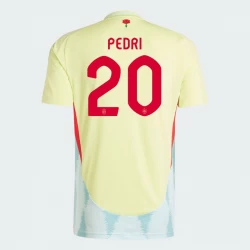 Pedri #20 Spanien Fodboldtrøjer EM 2024 Udebanetrøje Mænd