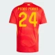 Pedro Porro #24 Spanien Fodboldtrøjer EM 2024 Hjemmebanetrøje Mænd