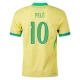 Pele #10 Brasilien Fodboldtrøjer Copa America 2024 Hjemmebanetrøje Mænd