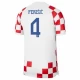 Perisic #4 Kroatien Fodboldtrøjer VM 2022 Hjemmebanetrøje Mænd