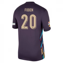 Phil Foden #20 England Fodboldtrøjer EM 2024 Udebanetrøje Mænd