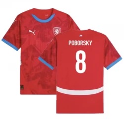 Poborsky #8 Tjekkiet Fodboldtrøjer EM 2024 Hjemmebanetrøje Mænd