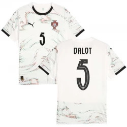 Portugal Fodboldtrøjer 2025 Dalot #5 Udebanetrøje Mænd