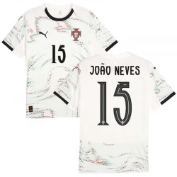 Portugal Fodboldtrøjer 2025 Joao Neves #15 Udebanetrøje Mænd