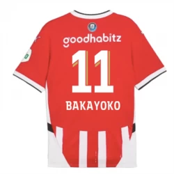 PSV Eindhoven Bakayoko #11 Fodboldtrøjer 2024-25 Hjemmebanetrøje Mænd