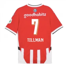 PSV Eindhoven Tillman #7 Fodboldtrøjer 2024-25 Hjemmebanetrøje Mænd