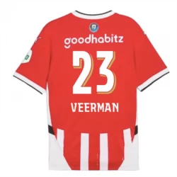 PSV Eindhoven Veerman #23 Fodboldtrøjer 2024-25 Hjemmebanetrøje Mænd