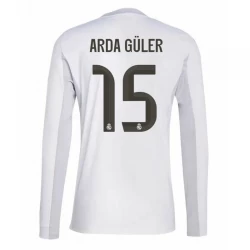Real Madrid Arda Güler #15 Fodboldtrøjer 2025-26 Hjemmebanetrøje Mænd Lange Ærmer