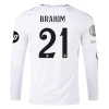 Real Madrid Brahim #21 Fodboldtrøjer 2024-25 HP Hjemmebanetrøje Mænd Lange Ærmer