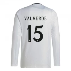 Real Madrid Federico Valverde #15 Fodboldtrøjer 2024-25 Hjemmebanetrøje Mænd Lange Ærmer