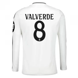 Real Madrid Federico Valverde #8 Fodboldtrøjer 2024-25 HP Hjemmebanetrøje Mænd Lange Ærmer