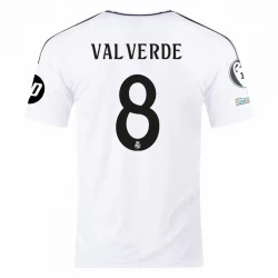 Real Madrid Federico Valverde #8 Fodboldtrøjer 2024-25 UCL Hjemmebanetrøje Mænd