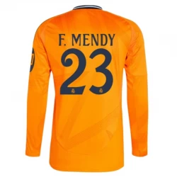 Real Madrid Fodboldtrøjer 2024-25 HP F.Mendy #23 Udebanetrøje Mænd Lange Ærmer