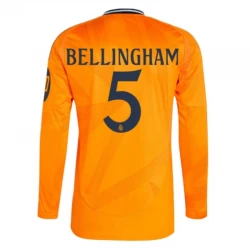 Real Madrid Fodboldtrøjer 2024-25 HP Jude Bellingham #5 Udebanetrøje Mænd Lange Ærmer
