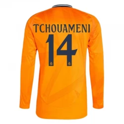 Real Madrid Fodboldtrøjer 2024-25 Tchouameni #14 Udebanetrøje Mænd Lange Ærmer