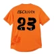 Real Madrid Fodboldtrøjer David Beckham #23 2023-24 x Y3 Orange Fourthtrøje Mænd