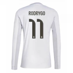 Real Madrid Rodrygo #11 Fodboldtrøjer 2025-26 Hjemmebanetrøje Mænd Lange Ærmer