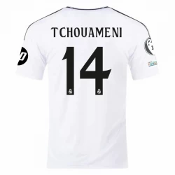 Real Madrid Tchouameni #14 Fodboldtrøjer 2024-25 UCL Hjemmebanetrøje Mænd