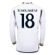 Real Madrid Tchouameni #18 Fodboldtrøjer 2023-24 Hjemmebanetrøje Mænd Lange Ærmer